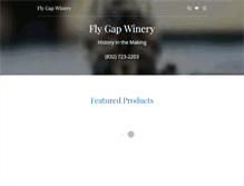 Tablet Screenshot of flygapwinery.com